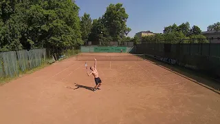 Любительский теннисный матч. Лучшие моменты. Amateur tennis match. Highlights. NTRP 3.5-4.5