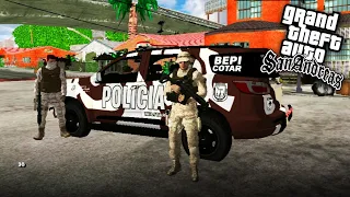 GTA SAN ROTINA POLICIAL COTAR PMCE | COM MOD DE ABORDAGEM, FAVELA NOVA E MUITO MAIS | PARA ANDROID