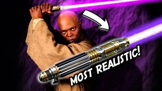 Most Realistic Mace Windu Neopixel Lightsaber! (CCSabers)