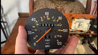 Volvo 240 Instrumental Cluster Removal / Speedometer (fix? nope)
