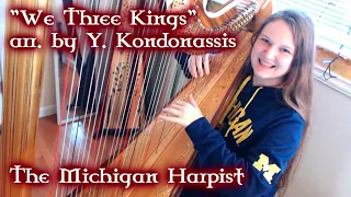 We Three Kings (Y. Kondonassis) on Harp - The Michigan Harpist