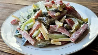 A salad that does not need to be boiled, ideally quickly tasty and simple. #recipe  tv #saladrecipe