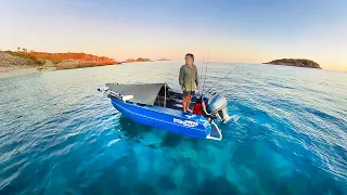 Solo Boat Camping Remote Islands - Living From The Ocean - Catch And Cook