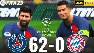 FIFA 23 -MESSI, RONALDO, MBAPPE, NEYMAR, HAALAND ALL STAR  |PSG 62-0 FC BAYERN! UEFA SUPER CUP !