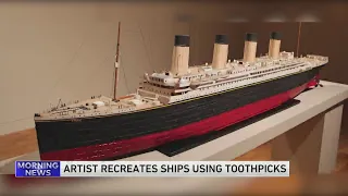 Chicago artist uses toothpicks to build boats