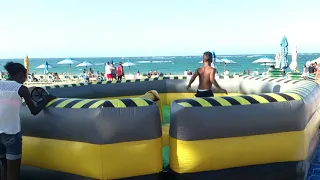 Inflable en playa el  Pueblito,Puerto Plata