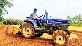 Farmtrac  atom 26hp 4wd swan rotavator in field