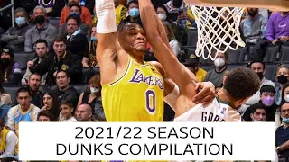 Russell Westbrook dunks compilation 21/22 season