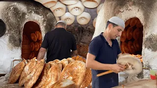 Incredible BREAD BAKING skills! Samarkand bread | 20 000 handmade loaves a day