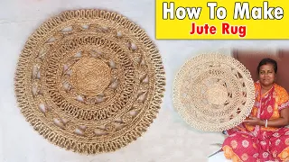 How To Make Jute Rug | Easy Process To Make Jute Floor Mat | Decor Your Home With Jute Mats