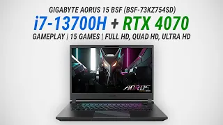 Core i7-13700H + GeForce RTX 4070 Laptop (140W): Test in 15 games at 1080p/1440p/2160p