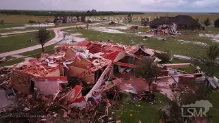 5-2-2024-Hawley, TX-Powerful tornado obliterates homes - Drone