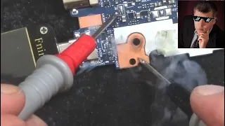Fixing a laptop by releasing the 'Magic Smoke' out! Lenovo E580 laptop repair