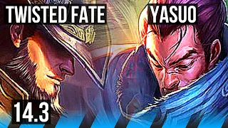 TF vs YASUO (MID) | Legendary, 14/3/1 | NA Diamond | 14.3