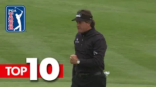Phil Mickelson's top-10 all-time shots at Pebble Beach