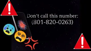 Calling 801-820-0263 A Mysterious Phone Number 😵 ||Creepy Number||#MystriousPh.No