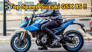 What is the top speed of the Suzuki GSX 8S ??