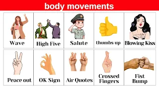 Lesson 23: Body Movements | Learn 23 Most Common Body Movements Part I | English Vocabulary
