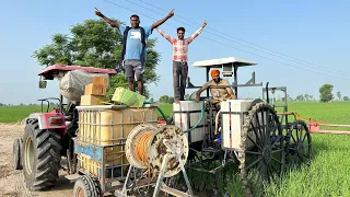 Working in field by modern technology boom pump Gill_brothers_agriculture #trending #jatt #wmk