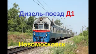 Дизель-поезда Д1-748 и Д1-802 в Новомосковске