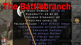 D2R Unique Items - The Battlebranch (Poleaxe)