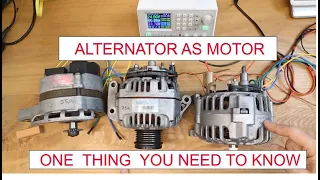DIY Alternator to brushless motor conversion: efficiency test