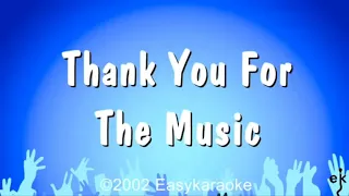 "Thank You for the Music" ABBA (Karaoke Version) Lower Key