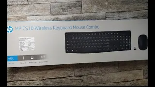 unboxing hp wireless keybord mouse combo