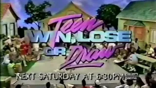 Teen Win Lose Or Draw promo 1990