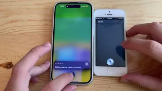 iOS 6 Siri meets iOS 16 Siri