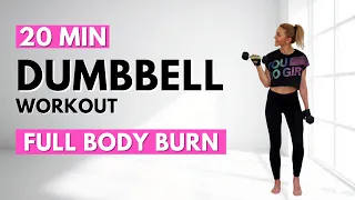 🔥20 Minute Dumbbell Workout🔥Full Body Strength & Conditioning🔥ALL STANDING🔥NO JUMPING🔥NO REPEAT🔥