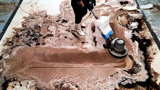 Ultra dirty carpet gets brought back to life by Seb's magic hands