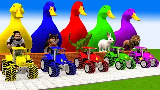 5 Giant Duck, Monkey, Piglet, chicken, dinasaur, dog, cow, Sheep, Transfiguration funny animal 2023