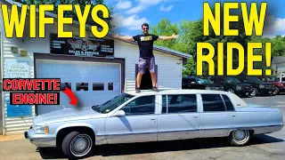 I Bought a HEARSE LIMO with a CORVETTE ENGINE! - Flying Wheels