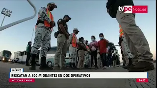 Rescatan a 300 migrantes en México y en Túnez casi 100 mueren ahogados