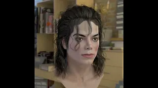 3d model Michael Jackson head