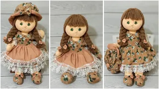 MAKE A BEAUTIFUL CLOTH DOLL WITH YOUR HANDS - MAKING 60 CM TOY DOLL