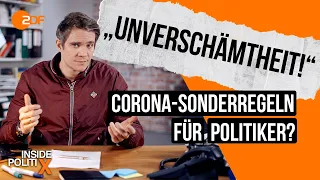 "Unverschämtheit!" Unterschiedliche Corona-Regeln für Politiker und Normalos? | Inside PolitiX