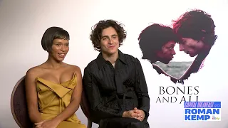 CapitalOfficial - Timothée Chalamet & Taylor Russell share their weird phobias 🤡 #bonesandall