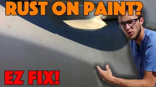 How To: Fix Tiny Rust Spots on White Car with Clay Bar - Industrial Fallout Rail dust