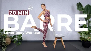 Tone Your Lower Body with this 20 MIN CARDIO BARRE WORKOUT to the Beat ♫