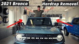 (4DR MIC HARDTOP REMOVAL) - 2021 - 2022 Ford Bronco 4 Door Hardtop Removal