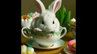 🐰🍵🧁 Rabbits Teatime theme🕊️# beautiful #classicalmusic #entertainment #party #relaxation