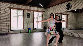 Cross-step waltz imprivisation by Sofia Makulova & Pavel Kozlov