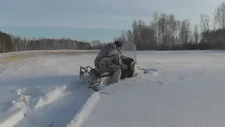 Буран по пухляку. Буран по глубокому снегу. Покатушки на Буране.