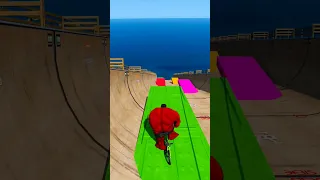 BMX Red Hulk Venom Ramp #gta5 #ramps