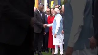 Indian, US high-level delegations at the White House welcome PM Modi