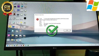 windows script host error windows 10 startup