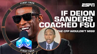 Stephen A. BETS FSU wouldn’t miss the CFP if Deion Sanders was the coach?! 🍿 | First Take