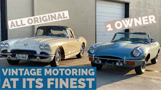 1962 Corvette and 1970 E-Type |OKC Coffee and Cars